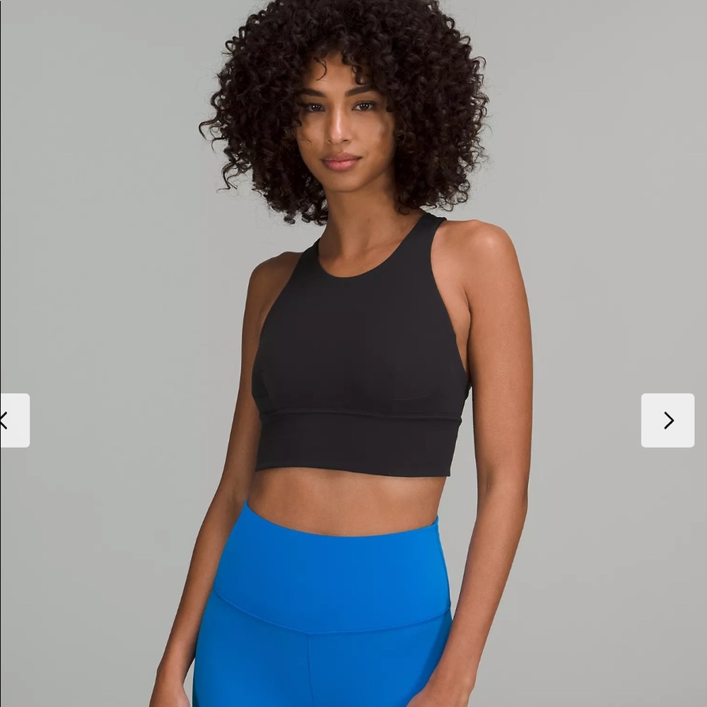 Lululemon Wunder Train Long Line Bra- Black Size 4